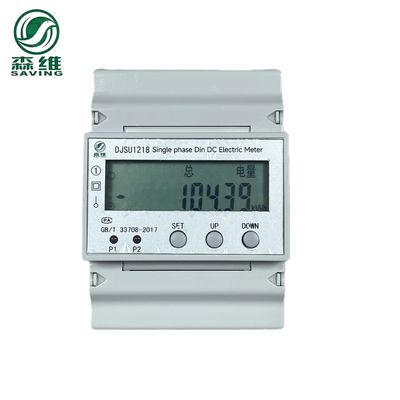 quality  Dc RS485 Prepaid Electronic Energy Meter Double Circuit Lcd Display factory