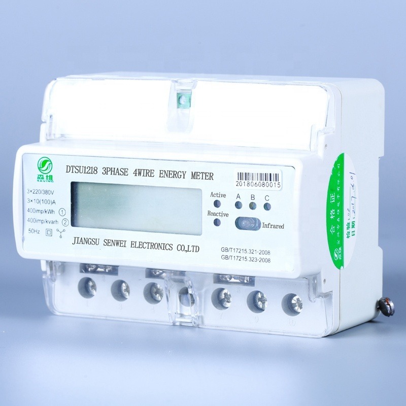 5 60 A Current Range 2p Din Rail Wifi Smart Energy Meter for Industrial ...