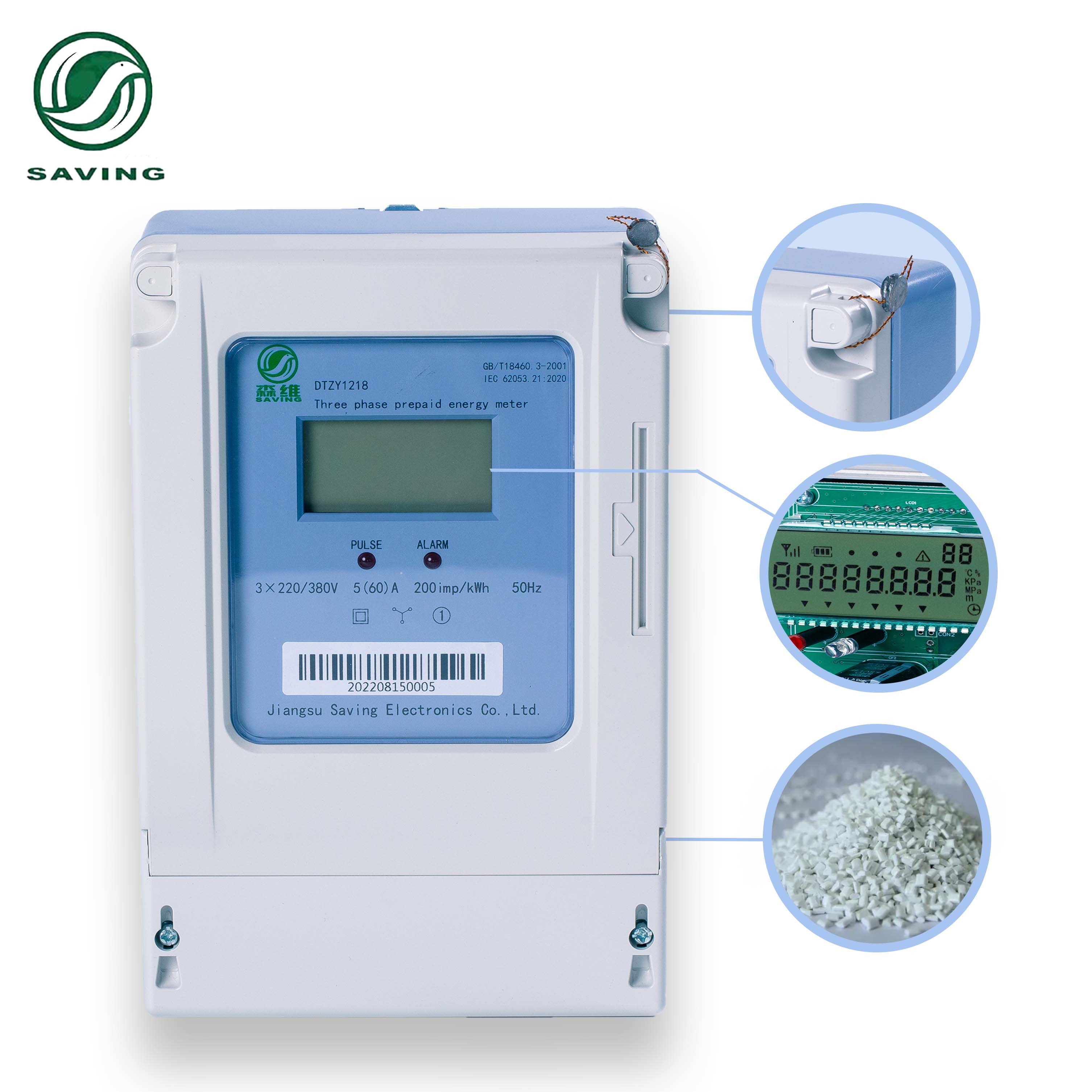 3 Phase Smart Prepaid Energy Meter Electric Lcd Wireless Prepaid Meter ...