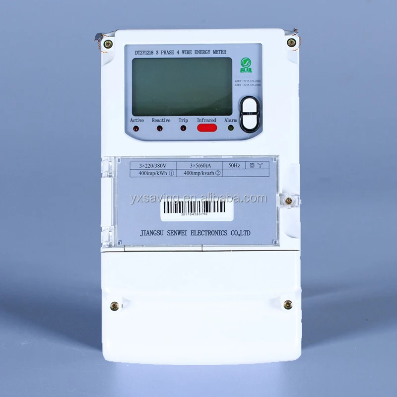 Modbus RTU Compatible 3 Phase 4 Wires Din Rail Smart Energy Meter Wifi