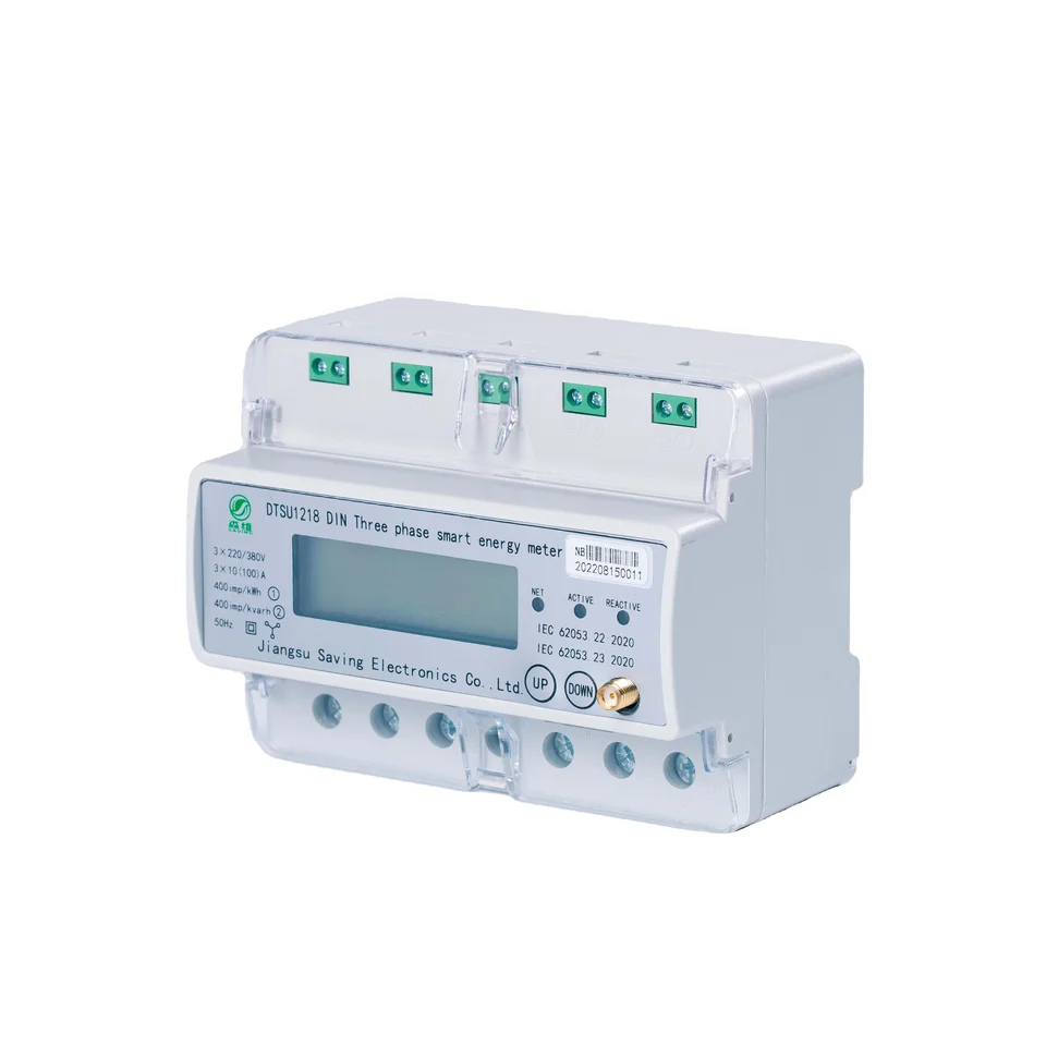 Modbus RTU Protocol Din Rail 3 Phase Energy Meter -25C- 55C 1kg