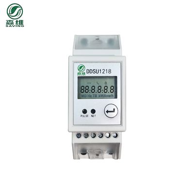 Single Phase Power Monitor 2P 60A Single Phase Din Rail Energy Meter Direct Wiring Single Phase ...