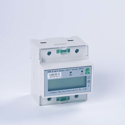 White Single Phase Smart Prepayment Meter Din Rail Meter With RS485 NB ...