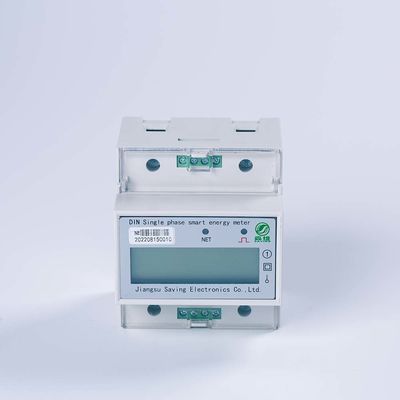 White Single Phase Smart Prepayment Meter Din Rail Meter With RS485 NB ...