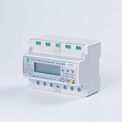 Three phase Din rail Multi Tariff Digital LCD Display Voltage Smart ...
