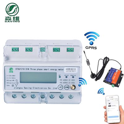 Wifi Portable Din Rail 3 Phase Energy Meter 230 Electric Energy Meter 3 ...